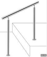 BARANDAL PASAMANOS ACERO INOXIDABLE (SENCILLO) 