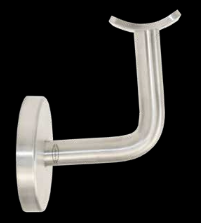 Conector Muro-Pasamanos Acero Inox Negro 