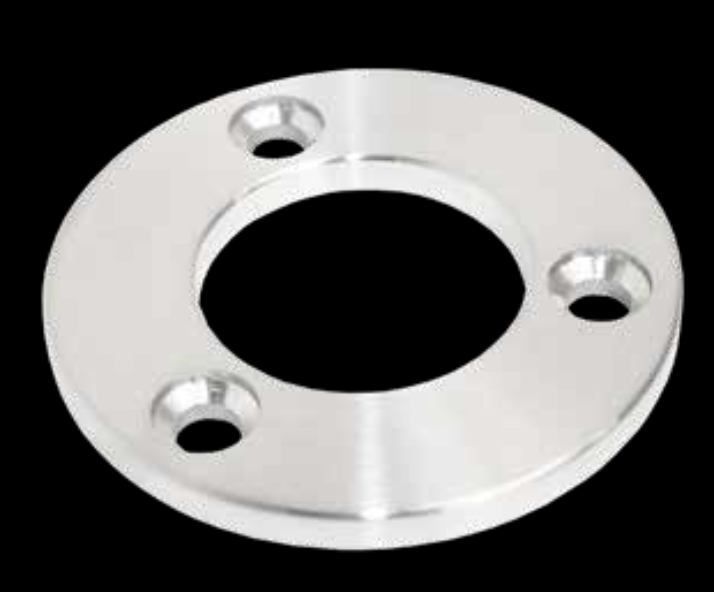 Base Redonda Plana Acero Inox Satin 