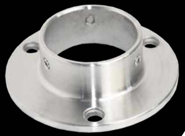 Base Redonda Chica Acero Inox Satín 
