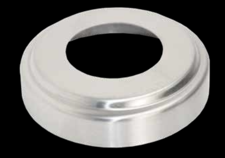 Tapa de Base Redonda Acero Inox Negro 