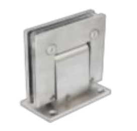 Bisagra Muro Vidrio Hidráulica Acero Inox. Negro 