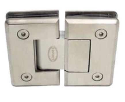 Bisagra Cristal Cristal 180° Acero Inox. Negro 