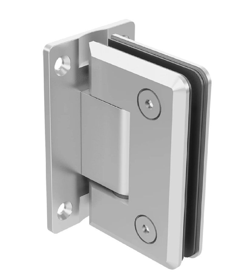 Bisagra vidrio/muro ac inox 304 180° satin Herralum