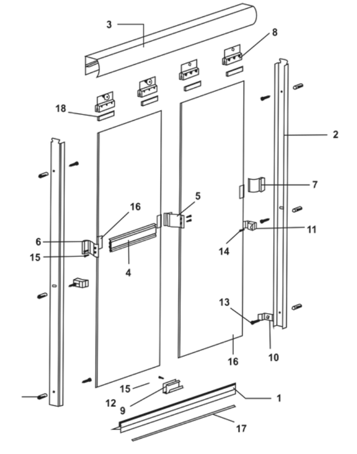 Cancel Con Marco Perimetral 1.50 Mt Aluminio