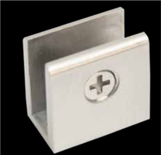 CLIP PARA ENTREPAÑO CUADRADO CROMO