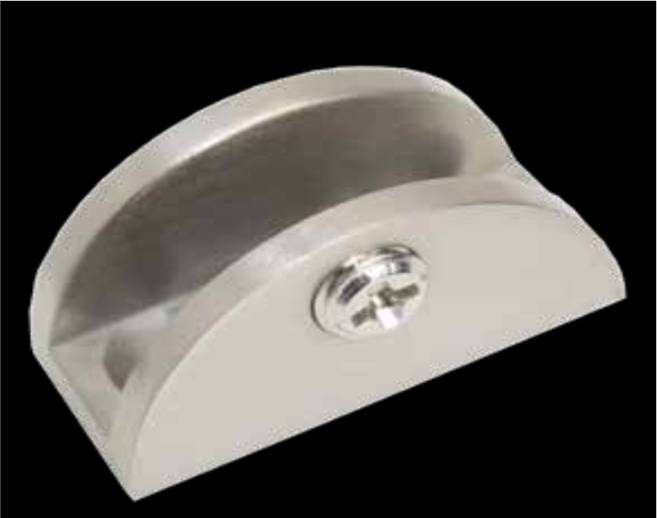 CLIP PARA ENTREPAÑO CURVO CHICO NEGRO