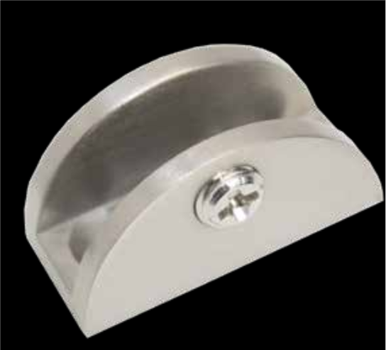 CLIP PARA ENTREPAÑO CURVO GRANDE CROMO