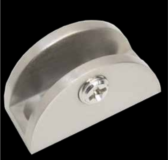 CLIP PARA ENTREPAÑO CURVO GRANDE NEGRO