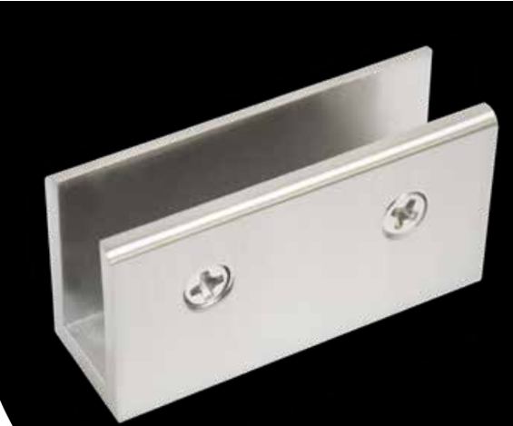 CLIP PARA ENTREPAÑO RECTANGULAR NEGRO