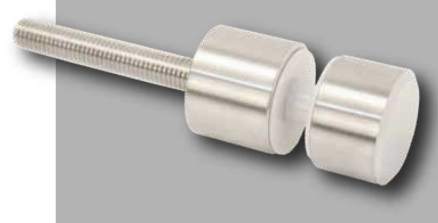 Conector con Chapetón 10-19 mm Acero Inox Negro (Incluye Expansor y Tornillo de Acero Inox.) 