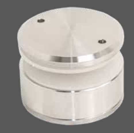 Conector con Chapetón Base Ajustable para Cristal Acero Inox. Satin (Incluye Expansor y Tornillo de 