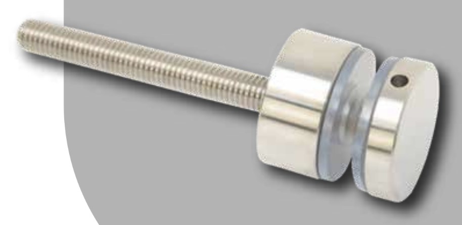 Conector con Chapetón 6-19 mm Acero Inox Satin (Incluye Expansor y Tornillo de Acero Inox.) 