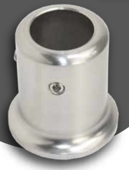 Conector de Muro a Tubo Zamak Cromo 
