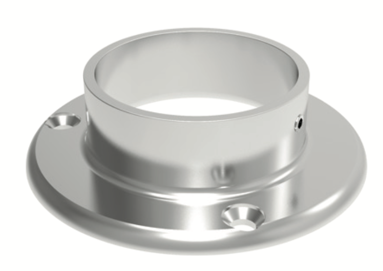 Base sin tapa muro a tubo de
50.8mm para barandales