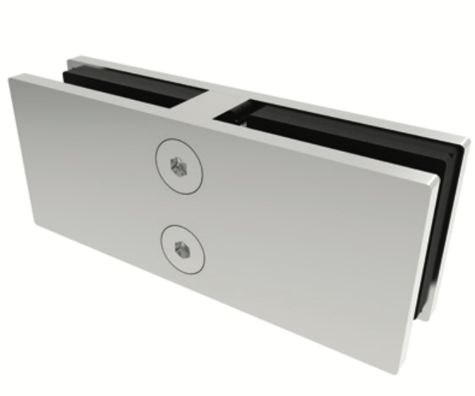 Conector curvo a 180° vidrio-
vidrio de 8 a 13.5mm