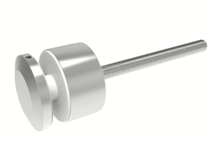 Botón ajustable para fijación
vidrio-muro con rosca de 10mm