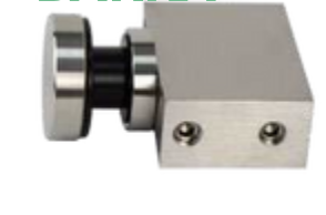 Conector Vidrio - Barra Acero Inox Negro 