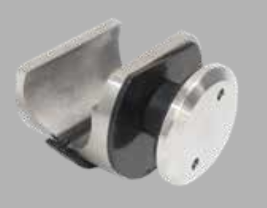 Conector P/Sistema Corredizo a Muro o Vidrio Acero Inox Satín 162.40