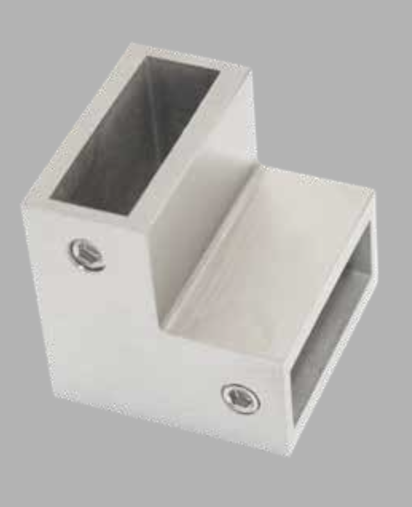Conector Escuadra P/Barra Acero Inox Oro 