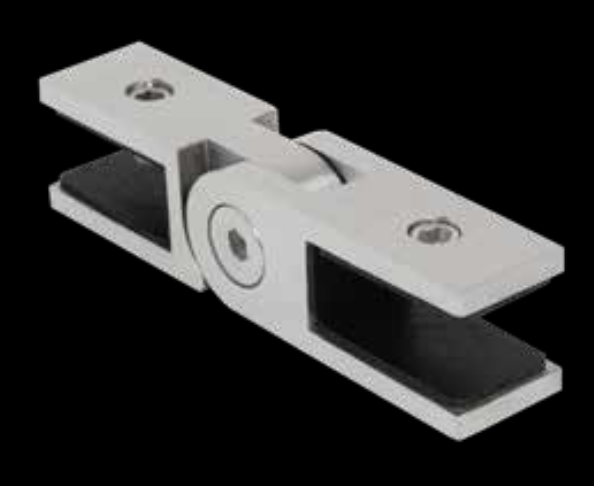 Conector Rectangular Ajustable 2 Acero Inox Negro 