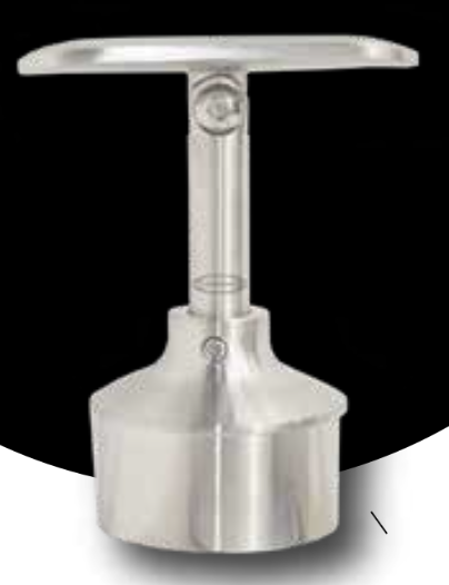 Tapa para tubo con conector articulado Acero Inox Satin 