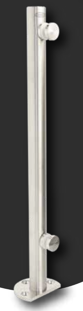 Miniposte DAWH Hueco Negro de 50 cm para Escalera (Incluye Expansor y Tornillo de Acero Inox.) 