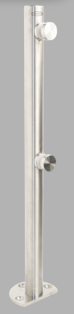 Miniposte DAWH Hueco Negro de 50 cm para Escalera (Incluye Expansor y Tornillo de Acero Inox.) 