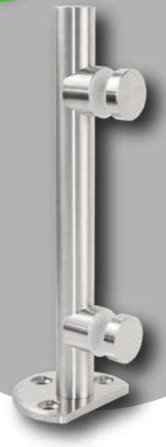 Miniposte DAWH Sólido Negro de 25 cm (Incluye Expansor y Tornillo de Acero Inox.) 