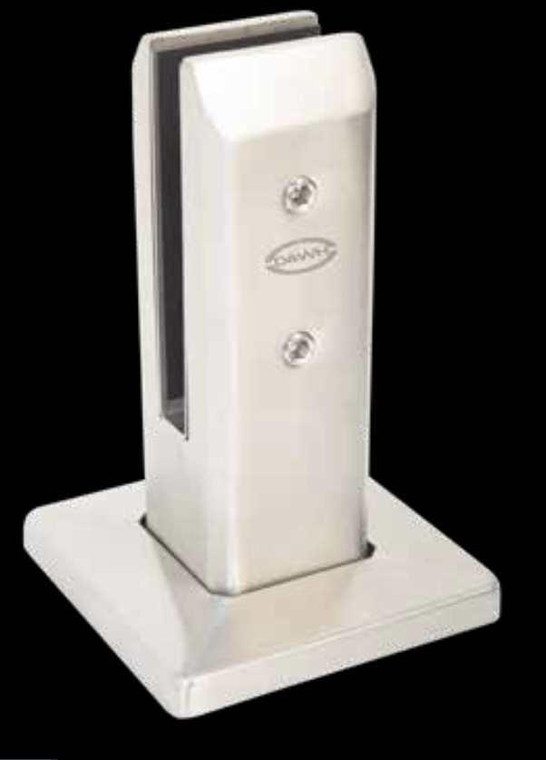 Miniposte Rectangular De 16 cm Negro (Incluye Expansor y Tornillo de Acero Inox.) 