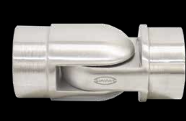 Conector Tubo-Tubo Ajustable Acero Inox Negro 