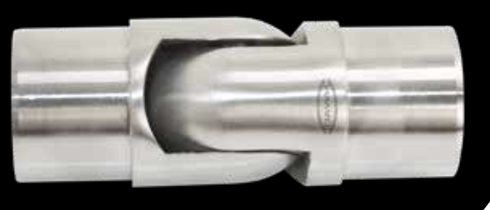 Conector Tubo-Tubo Ajustable 1-1/2 Acero Inox Satín 