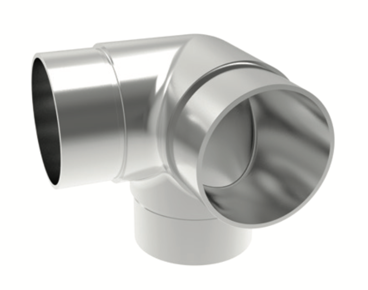 Conector escuadra triple para tubo
de 50.8mm