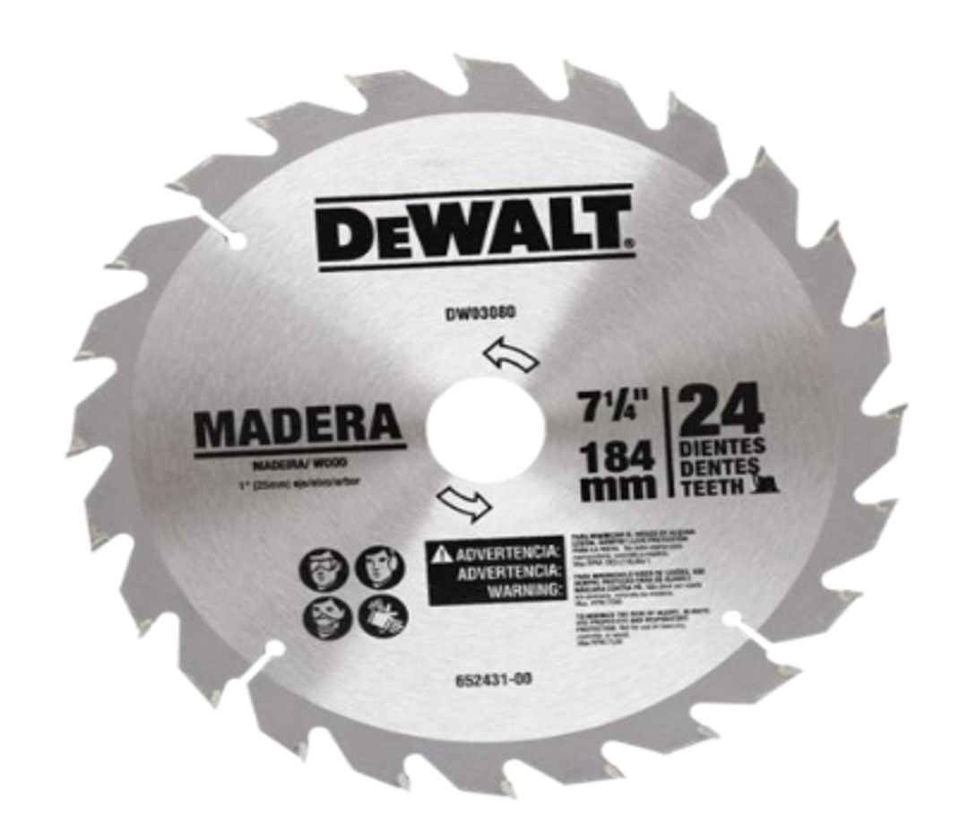 Disco de Sierra 7 1/4" DeWalt p/Madera