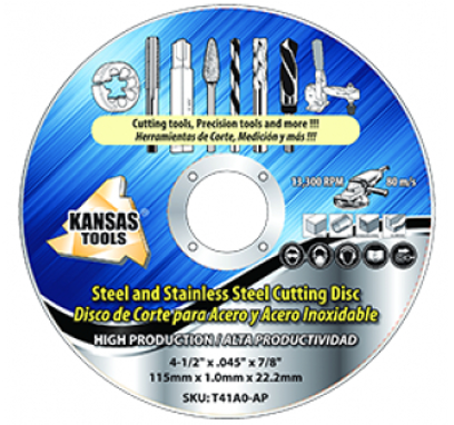 Discos de corte de metal 4 1/2"