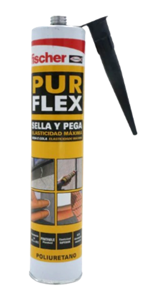 Sellador de poliuretano Negro Purflex Fischer