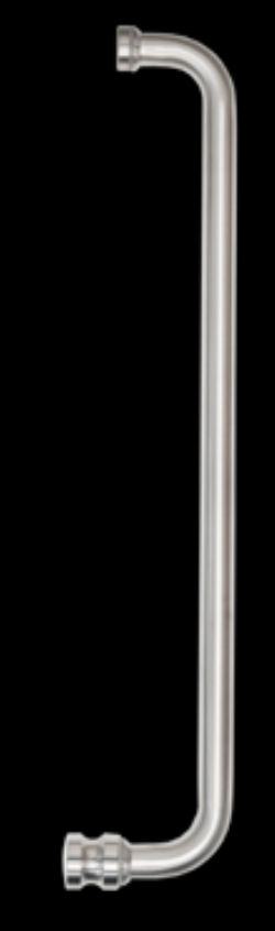 Jaladera para Cristal Toallero - Perilla Linea Cromo (Medida entre centros 450 mm) 
