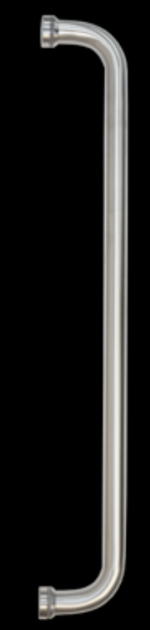 Toallero para Puerta de Cristal Cromo (Medida entre centros 450 mm) 