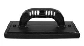 Llana flota de hule con mango de plástico 