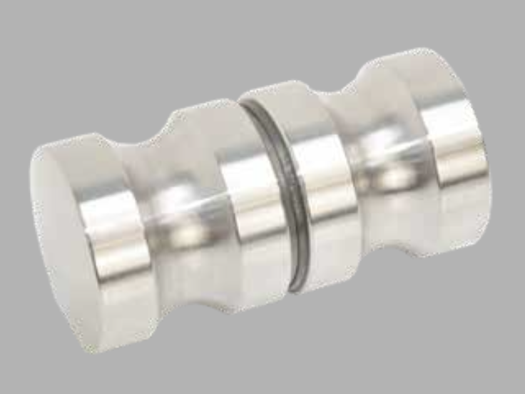 Perilla Línea Doble de Aluminio Cromo 