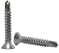 Pija Cabeza Plana  punta de broca  Inoxidable