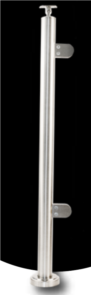 POSTE DE 2in P/BARANDAL DE 95 CM C/BASE, TAPA Y 2 CONECTORES GRAPA Y TAPA FINAL CON CONECTOR ARTICUL