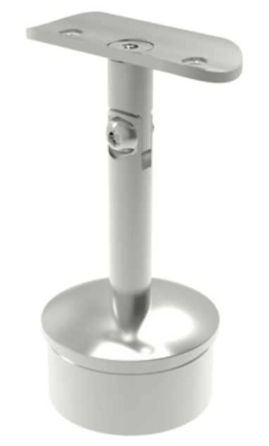 Soporte con base móvil de 80mm
para pasamanos con tubo de
50.8mm