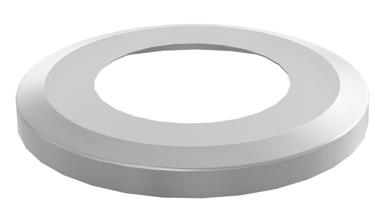 Tapa ac inox p/base de poste barandal 2" Herralum