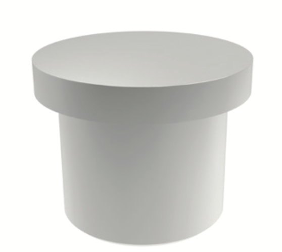 Tapa final de barandal para tubo de 12.7mm