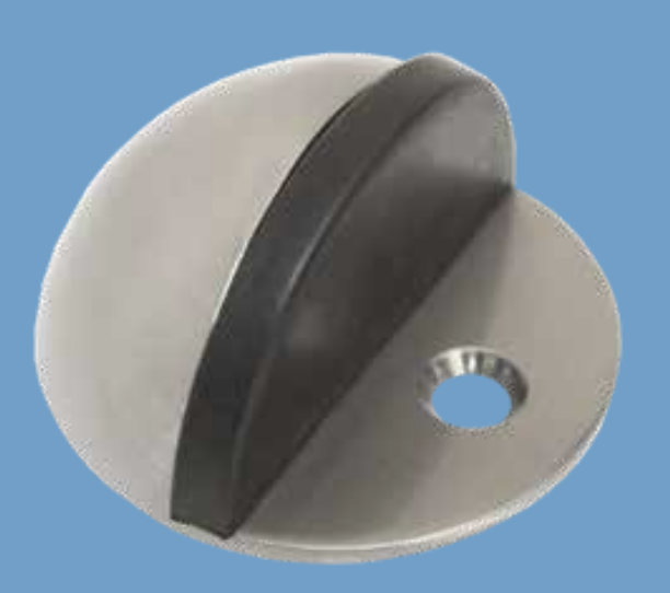 Tope para Puerta de Cristal Acero Inox. Negro 