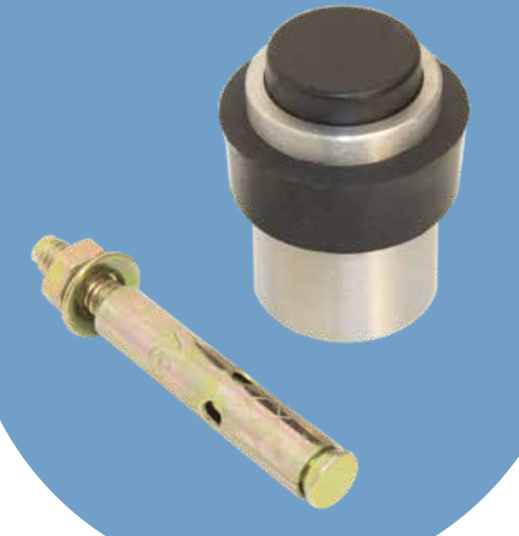Tope para Puerta de cilindro de Acero Inoxidable Satin 